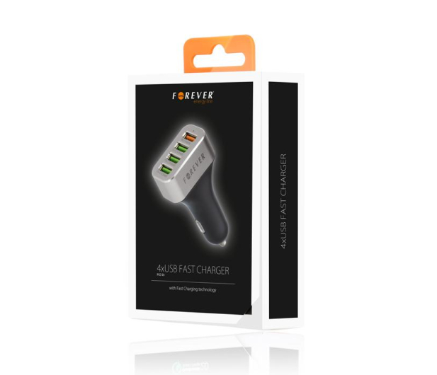 Forever ŁADOWARKA SAMOCHODOWA FOREVER PCC-03 4xUSB # - 1450693 - zdjęcie 2